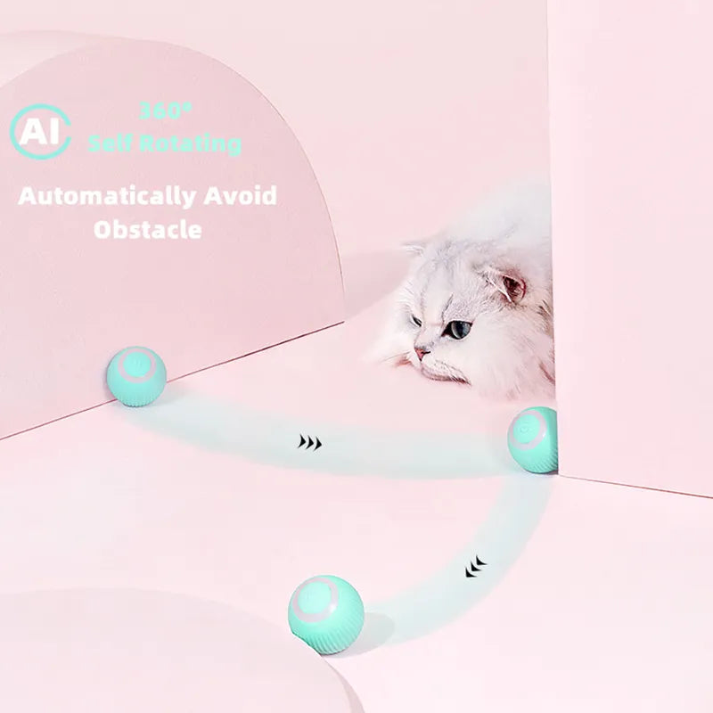 Electric Cat Ball Toys Automatic Rolling.